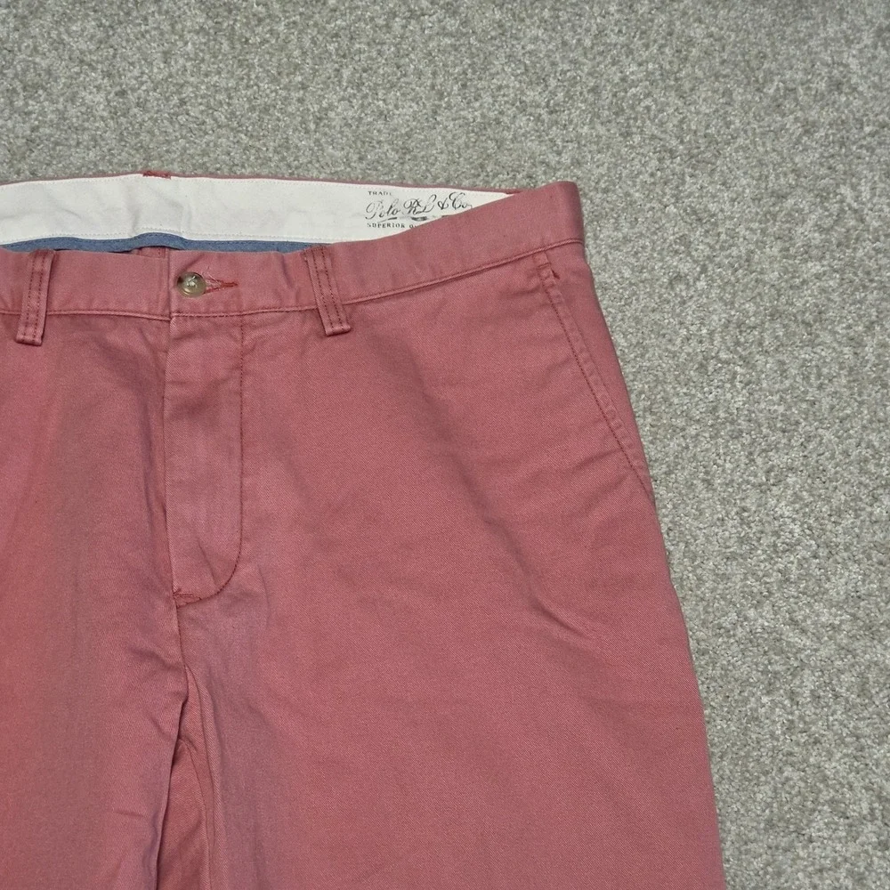 Polo Ralph Lauren Mens Classic Fit Chino Pants 34x30 Pink Cotton NWT Preppy